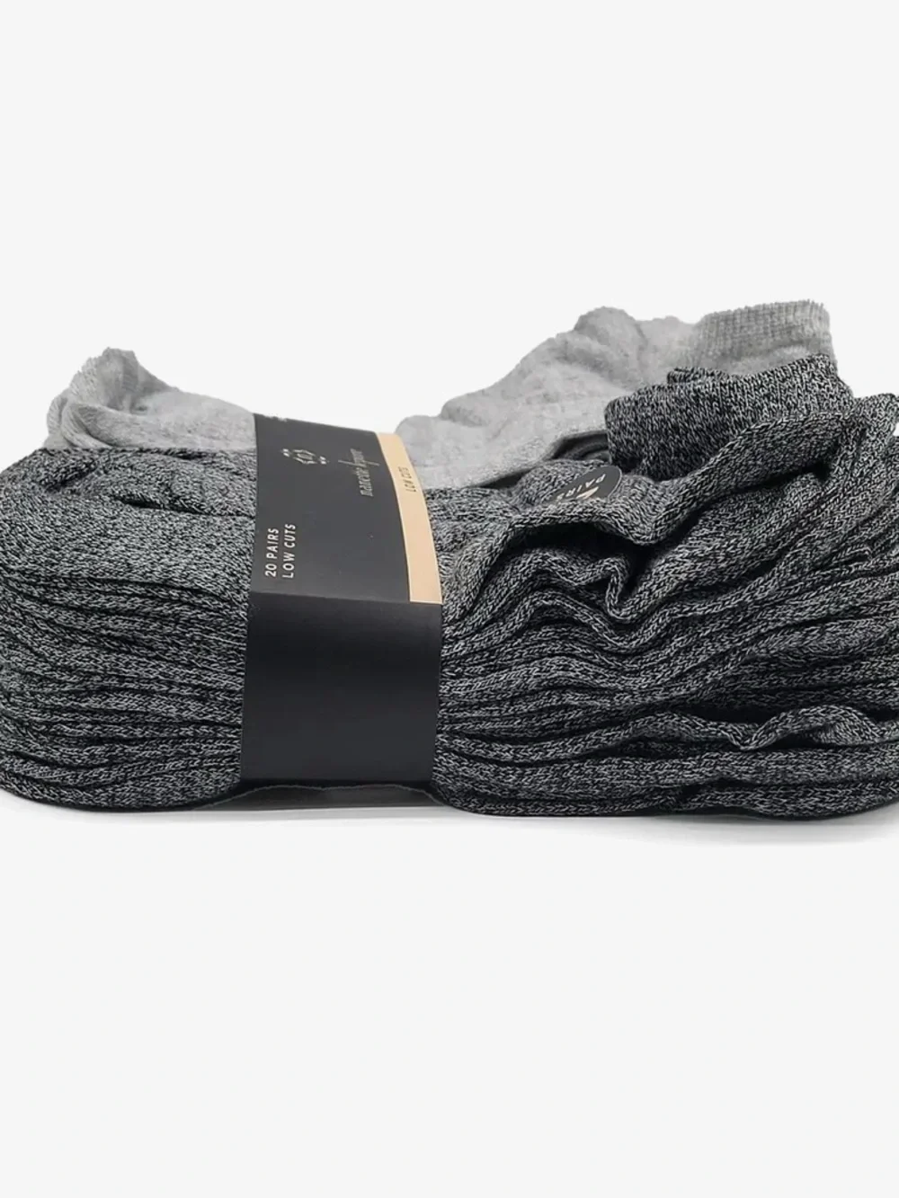 Nanette Lepore Low Cut Athletic Socks - Light Gray & Dark Gray 20 pairs